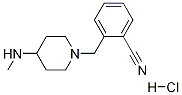 2-(4-甲氨基哌啶-1-基甲基)-苄腈盐酸盐 结构式