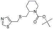 2-(Thiazol-5-ylMethylsulfanylMethyl
)-piperidine-1-carboxylic acid tert
-butyl ester Struktur