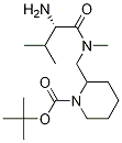 2-{[((S)-2-AMino-3-Methyl-butyryl)-Methyl-aMino]-Methyl}-piperidine-1-carboxylic acid tert-butyl ester Struktur