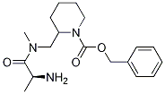 2-{[((S)-2-AMino-propionyl)-Methyl-aMino]-Methyl}-piperidine-1-carboxylic acid benzyl ester Structure