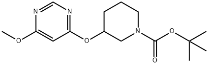 3-(6-Methoxy-pyriMidin-4-yloxy)-piperidine-1-carboxylic acid tert-butyl ester Structure