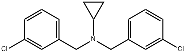 Bis-(3-chloro-benzyl)-cyclopropyl-aMine Struktur