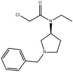 N-((S)-1-Benzyl-pyrrolidin-3-yl)-2-chloro-N-ethyl-acetaMide,1353999-90-2,结构式