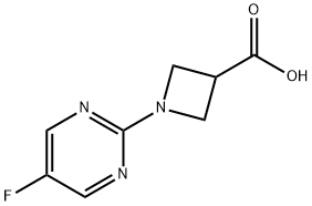 1-(5-Fluoro-pyrimidin-2-yl)-azetidine-3-carboxylic acid Struktur