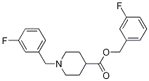1-(3-氟-苄基)-哌啶-4-羧酸3-氟-苄基酯, , 结构式
