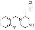 1-(2-Fluoro-benzyl)-2-methyl-piperazine hydrochloride Struktur