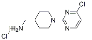 C-[1-(4-Chloro-5-methyl-pyrimidin-2-yl)-piperidin-4-yl]-methylamine hydrochloride Structure