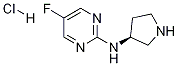 (5-Fluoro-pyrimidin-2-yl)-(S)-pyrrolidin-3-yl-amine hydrochloride Struktur