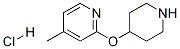4-Methyl-2-(piperidin-4-yloxy)-pyridine hydrochloride