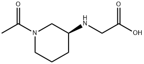 ((S)-1-Acetyl-piperidin-3-ylaMino)-acetic acid Structure