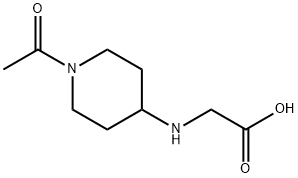 (1-Acetyl-piperidin-4-ylaMino)-acetic acid Structure