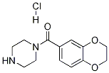 (2,3-二氢-苯并[1,4]二恶英-6-基)-哌嗪-1-基-甲酮盐酸盐 结构式