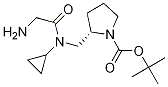(S)-2-{[(2-AMino-acetyl)-cyclopropyl-aMino]-Methyl}-pyrrolidine-1-carboxylic acid tert-butyl ester 结构式