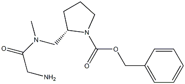 (S)-2-{[(2-AMino-acetyl)-Methyl-aMino]-Methyl}-pyrrolidine-1-carboxylic acid benzyl ester Struktur