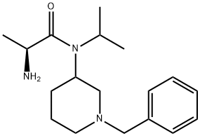 (S)-2-AMino-N-(1-benzyl-piperidin-3-yl)-N-isopropyl-propionaMide 结构式