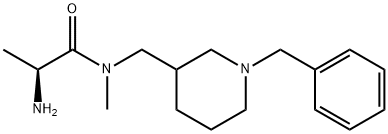 (S)-2-AMino-N-(1-benzyl-piperidin-3-ylMethyl)-N-Methyl-propionaMide Struktur