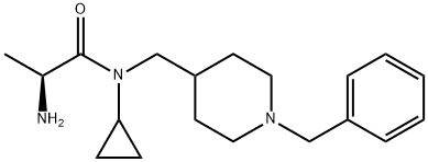 (S)-2-AMino-N-(1-benzyl-piperidin-4-ylMethyl)-N-cyclopropyl-propionaMide 化学構造式
