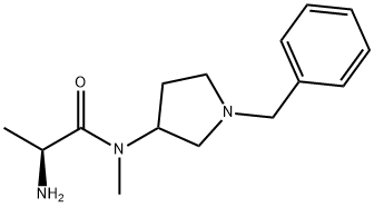 (S)-2-AMino-N-(1-benzyl-pyrrolidin-3-yl)-N-Methyl-propionaMide Struktur