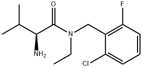 (S)-2-AMino-N-(2-chloro-6-fluoro-benzyl)-N-ethyl-3-Methyl-butyraMide Struktur