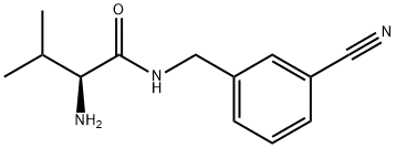 (S)-2-AMino-N-(3-cyano-benzyl)-3-Methyl-butyraMide Struktur