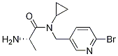 (S)-2-AMino-N-(6-broMo-pyridin-3-ylMethyl)-N-cyclopropyl-propionaMide Struktur