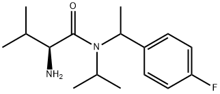 (S)-2-AMino-N-[1-(4-fluoro-phenyl)-ethyl]-N-isopropyl-3-Methyl-butyraMide Struktur