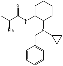 (S)-2-AMino-N-[2-(benzyl-cyclopropyl-aMino)-cyclohexyl]-propionaMide Struktur