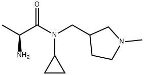 (S)-2-AMino-N-cyclopropyl-N-(1-Methyl-pyrrolidin-3-ylMethyl)-propionaMide Struktur