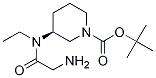 (S)-3-[(2-AMino-acetyl)-ethyl-aMino]-piperidine-1-carboxylic acid tert-butyl ester 结构式