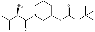 [1-((S)-2-AMino-3-Methyl-butyryl)-piperidin-3-yl]-Methyl-carbaMic acid tert-butyl ester Struktur