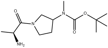 [1-((S)-2-AMino-propionyl)-pyrrolidin-3-yl]-Methyl-carbaMic acid tert-butyl ester Struktur