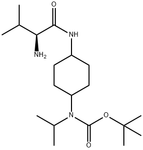 [4-((S)-2-AMino-3-Methyl-butyrylaMino)-cyclohexyl]-isopropyl-carbaMic acid tert-butyl ester Struktur