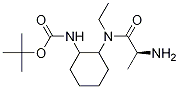 {2-[((S)-2-AMino-propionyl)-ethyl-aMino]-cyclohexyl}-carbaMic acid tert-butyl ester Struktur