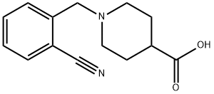 1-(2-氰基-苄基)-哌啶-4-羧酸 结构式
