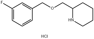 2-(3-氟-苄氧基甲基)-哌啶盐酸盐, 1261231-65-5, 结构式