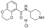 2,3-二氢-苯并[1,4]二氧杂环己烯-5-羧酸哌啶-4-基酰胺盐酸盐 结构式