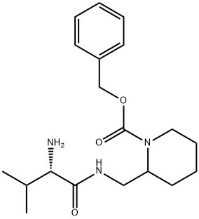 2-[((S)-2-AMino-3-Methyl-butyrylaMino)-Methyl]-piperidine-1-carboxylic acid benzyl ester Struktur