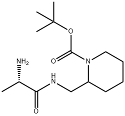 2-[((S)-2-AMino-propionylaMino)-Methyl]-piperidine-1-carboxylic acid tert-butyl ester Structure