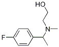 2-{[1-(4-Fluoro-phenyl)-ethyl]-Methyl-aMino}-ethanol Struktur