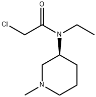 2-Chloro-N-ethyl-N-((S)-1-Methyl-piperidin-3-yl)-acetaMide Struktur