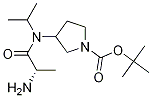 3-[((S)-2-AMino-propionyl)-isopropyl-aMino]-pyrrolidine-1-carboxylic acid tert-butyl ester Structure