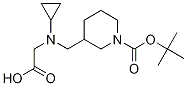 3-[(CarboxyMethyl-cyclopropyl-aMino)-Methyl]-piperidine-1-carboxylic acid tert-butyl ester Struktur