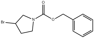 CBZ-3-BROMOPYRROLIDINE, 220212-12-4, 结构式