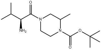 4-((S)-2-AMino-3-Methyl-butyryl)-2-Methyl-piperazine-1-carboxylic acid tert-butyl ester Struktur