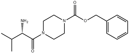 4-((S)-2-AMino-3-Methyl-butyryl)-piperazine-1-carboxylic acid benzyl ester Struktur