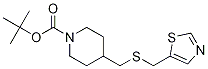 4-(Thiazol-5-ylMethylsulfanylMethyl
)-piperidine-1-carboxylic acid tert
-butyl ester Struktur