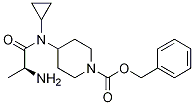 4-[((S)-2-AMino-propionyl)-cyclopropyl-aMino]-piperidine-1-carboxylic acid benzyl ester,1353999-68-4,结构式