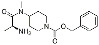 4-[((S)-2-AMino-propionyl)-Methyl-aMino]-piperidine-1-carboxylic acid benzyl ester Struktur