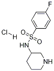 4-Fluoro-N-piperidin-3-yl-benzenesulfonaMide hydrochloride Struktur