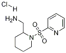 C-[1-(吡啶-2-磺酰基)-哌啶-2-基]甲胺盐酸盐 结构式